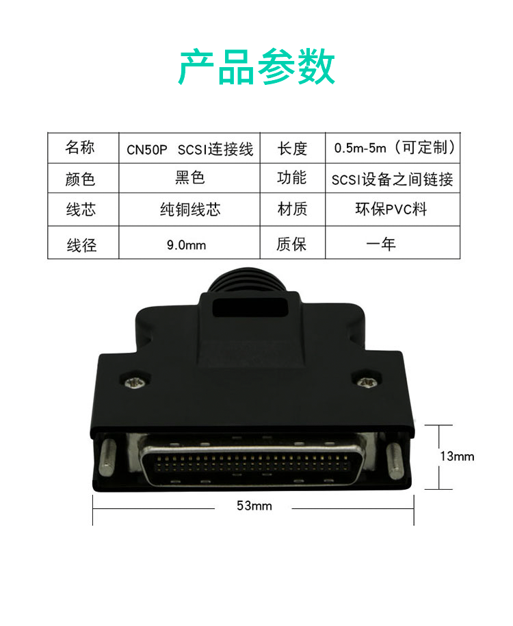 OSCSI接扣IO連接線