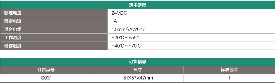 帶指示燈8位轉(zhuǎn)換端子臺(tái)S031