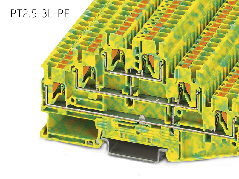 世麥德 直插式接地端子 PT2.5-3L-PE